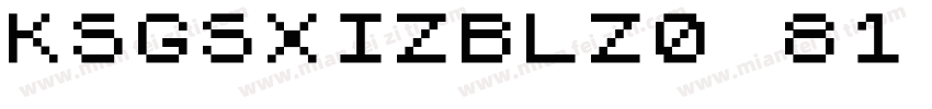 KSGSXIZBLZ0 81 50字体转换